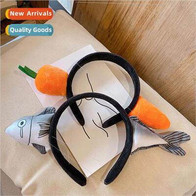 Rabb carrot hair band through head salted fish hairpin femal