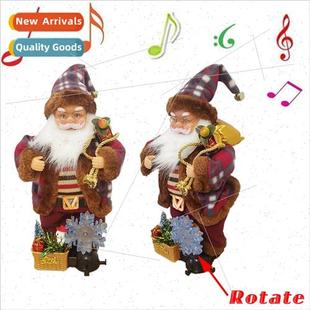 Claus doll snowflake New Christmas Santa lights dec electric