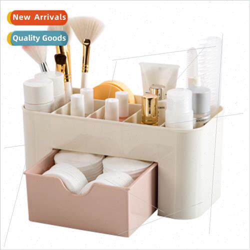Plastic Desktop Cosmetic Box wh Small Drawer Organizer House