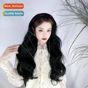hair band piece head fashion one cover female Half wig