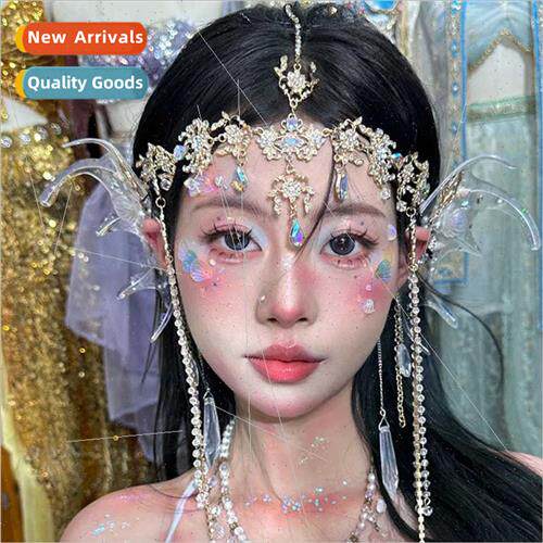 New exotic headdress ancient full diamond alloy tassel ehead