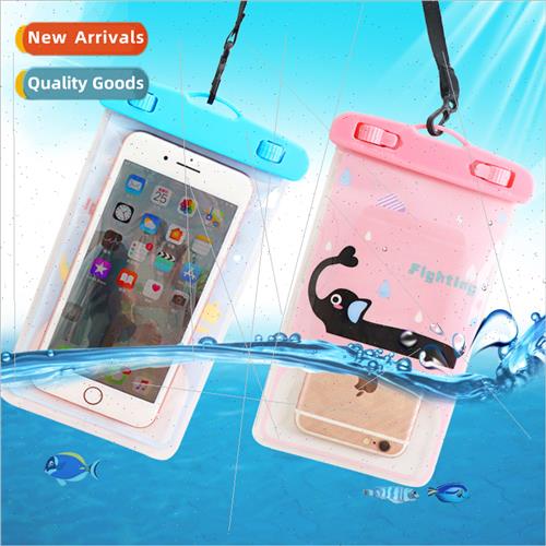 Cartoon cell phone waterproof bag rafting swimming cell phon