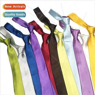 color narrow necktie 5CM tie solid student monochrome Korea