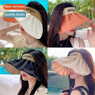 New versatile show face small large-brimmed sunscreen hollow