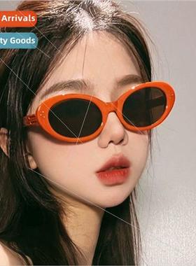 New small frame rice nail oval retro cat-eye nd fashion hund