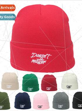 2023 autumn winter new wool cap men women hip-hop English le