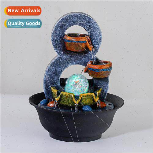resin entryway creative desktop small ornaments flowing wate