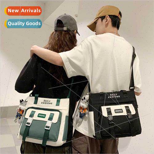 Colorblocking single shoulder diagonal bag new lightweight t