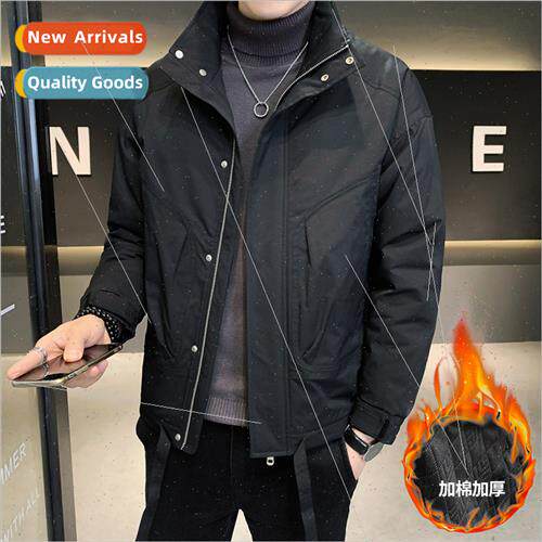 2023 winter new Korean  tide handsome work paragraph jacket