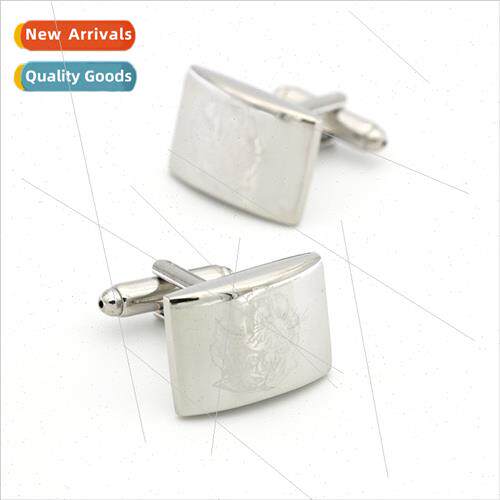 New animal laser tiger head cufflinks cufflinks pure copper