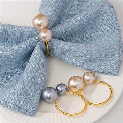 Europe hotel table setting U-shaped napkin ring high-gloss s