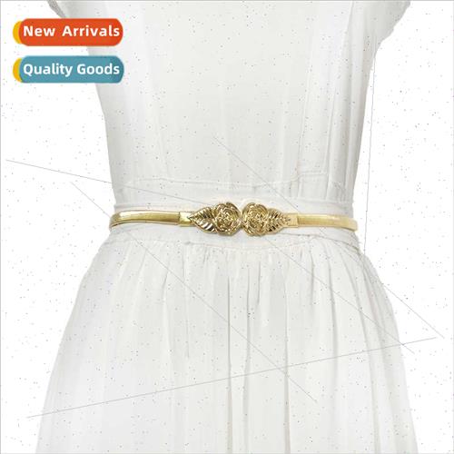 Korea mple Fashion Ladies Metal Spring Waist Chain Female Fr