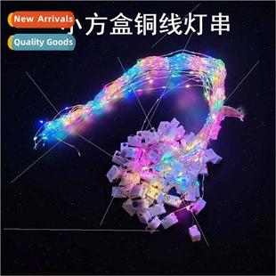 lights whe color battery button wire copper box small LED