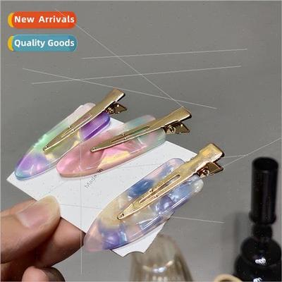 Hair clip acetate grain makeup bangs clip Korea leopard duck