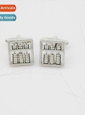 lver Abacus Toggle Bead Shape Metal French Shirt Cufflinks C