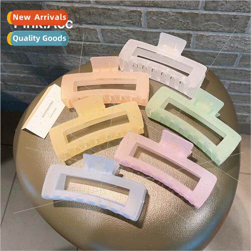 oversized 13cm candy color transparent back head spoon plate