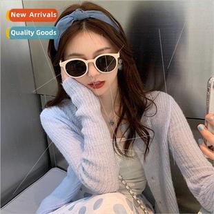 sunglasses female advanced new ins polarized sense beige