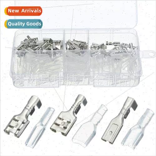 120pcs Boxed Bare Terminals Spade 2.8 4.8 6.3 Insertion Reed