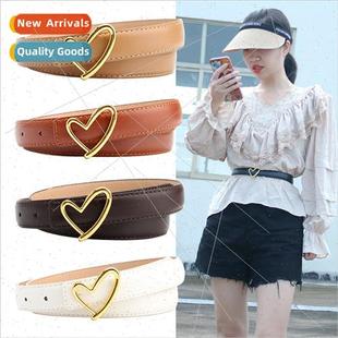 simple sweet hundred new dress head belt buckle Women heart