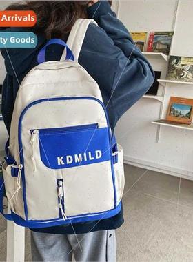 Colorblocking Klein Blue Shoulder Bag Female ins Korea Mori