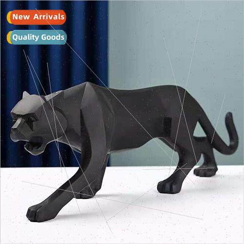 Resin crafts geometric leopard ornaments creative culture ho
