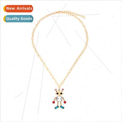 Exaggerated personaly cartoon alien pendant necklace  fashio