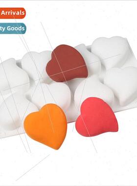 8 Even peach heart silicone cake mold chocolate dessert pudd