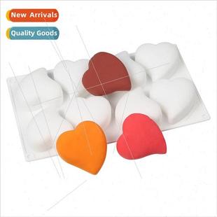 8 Even peach heart silicone cake mold chocolate dessert pudd