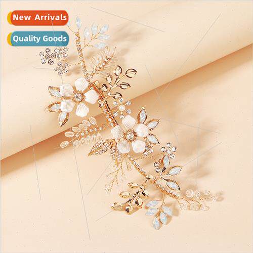 Vintage handmade alloy flower hair clips Mori aesthetic brid