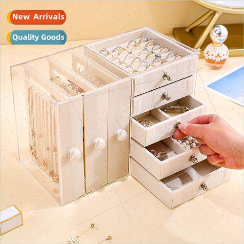 Jewelry Storage Box Earring Necklace Jewelry Holder Ring Hai
