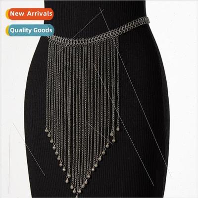3256 Metal Tassel Chain Pearl Pellet Pendant Tassel Chain Pe