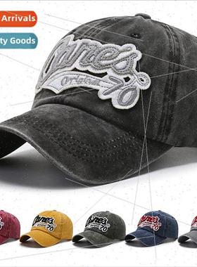Hat men women spring summer baseball cap washed do old lette