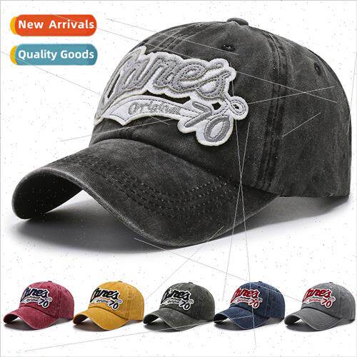 Hat men women spring summer baseball cap washed do old lette