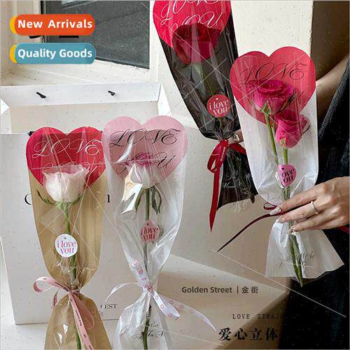 love straight bag roses small bouquet handmade diy single ba