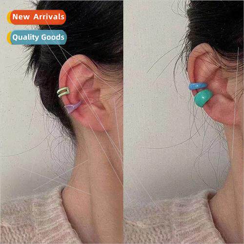Ear bone clip simple ins teenage sense stacking colorful bak