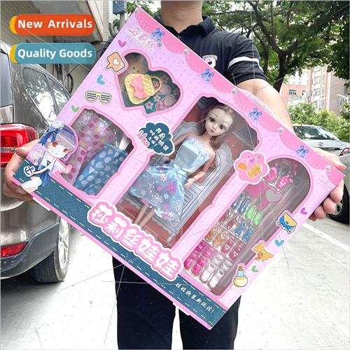 Girls Princess Doll Dress Up Set 3D Eyeballs Multi-Jointed J