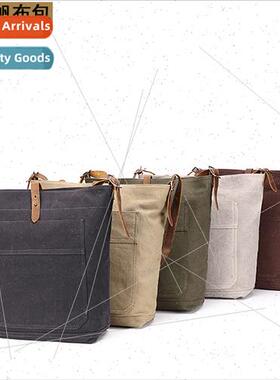 canvas shoulder bag ladies casual handbag shopping bag retro