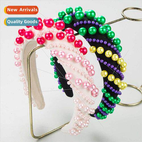 Europe new sponge high skull top hair bands female purple si