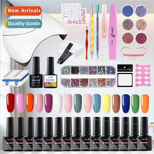 Nail polish set 30 colors light therapy Barbie nail glue适用