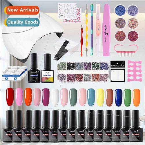 Nail polish set 30 colors light therapy Barbie nail glue适用