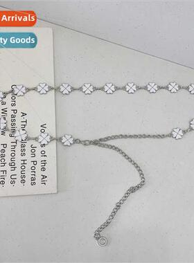 Waist Chain Women Dress Metal Whe Flower Connection Small Be