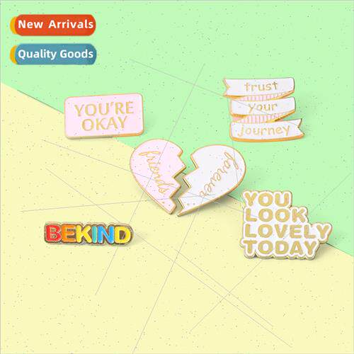 Europe Uned States letters alloy jewellery creative cartoon
