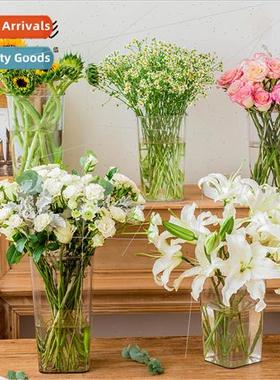 Transparent flower buckets flower buckets stalls dry flower