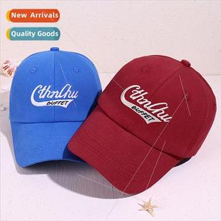 Korean Klein blue Baseball embroidered new letters duck cap