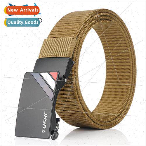 Outdoor nylon quick-drying belt men belt automatic buckle yo