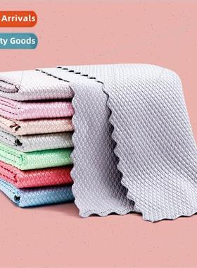 Fish Scale Cloth absorbent not easy to fall off hair wipe gl