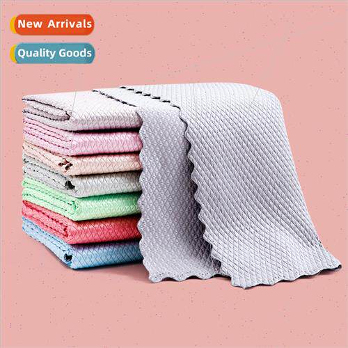 Fish Scale Cloth absorbent not easy to fall off hair wipe gl
