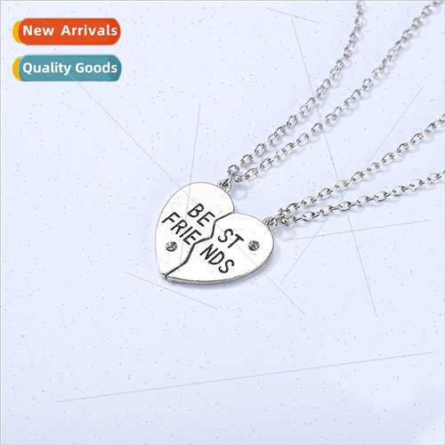 New simple love two people splicing necklace men women unive
