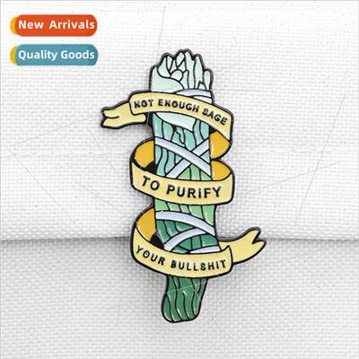 Europe new punk badge abstract seaweed homo dont say crap cr