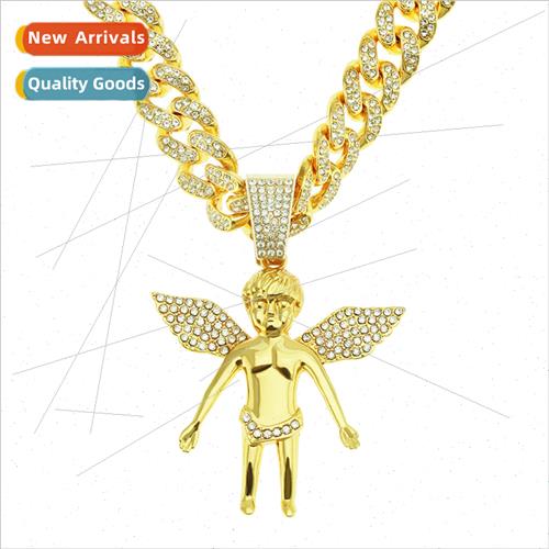 Europe Hip Hop Rap Diamond Encrusted Angel Wings Villain Pen